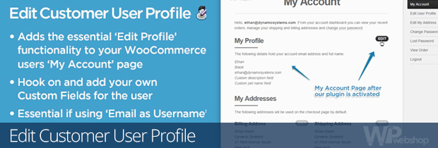 Edit Customer User Profile