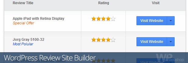 WordPress Review Site Builder
